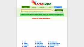 What Achecerto.com.br website looked like in 2020 (5 years ago)