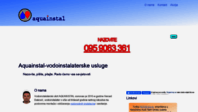 What Aquainstal-dakovic.hr website looked like in 2020 (3 years ago)