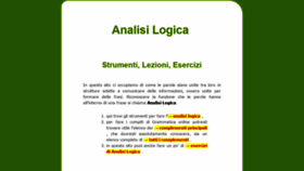 What Analisi-logica.it website looked like in 2020 (3 years ago)