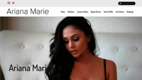 What Arianamarie.com website looked like in 2020 (3 years ago)