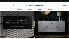 What Atkinandthyme.co.uk website looked like in 2020 (5 years ago)