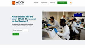 What Axionbiosystems.com website looked like in 2020 (3 years ago)