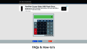 What A-calculator.com website looked like in 2020 (3 years ago)