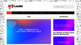 What Anylouder.com website looked like in 2020 (3 years ago)