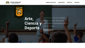 What Americano.edu.mx website looked like in 2020 (3 years ago)