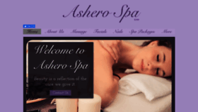 What Asherospa.com website looked like in 2020 (3 years ago)