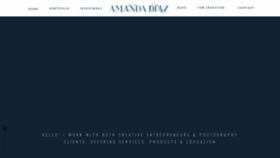 What Amandadiaz.com website looked like in 2020 (3 years ago)