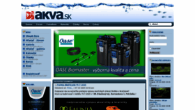 What Akva.sk website looked like in 2020 (3 years ago)