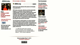 What Aduni.org website looked like in 2020 (3 years ago)