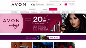 What Avon.co website looked like in 2020 (3 years ago)