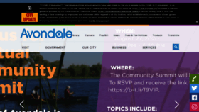What Avondale.org website looked like in 2020 (3 years ago)