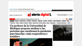 What Alertadigital.com website looked like in 2020 (3 years ago)
