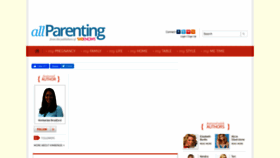 What Allparenting.com website looked like in 2020 (3 years ago)