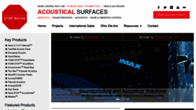 What Acousticalsurfaces.in website looked like in 2020 (3 years ago)