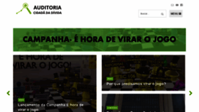 What Auditoriacidada.org.br website looked like in 2020 (3 years ago)