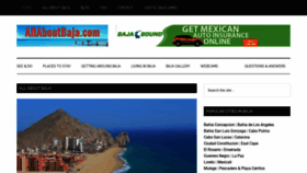 What Allaboutbaja.com website looked like in 2020 (3 years ago)