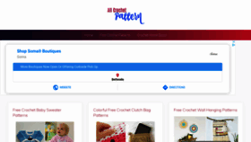 What Allcrochetpattern.com website looked like in 2020 (3 years ago)