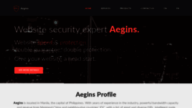 What Aegins.com website looked like in 2020 (3 years ago)