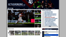 What Actugirondins.com website looked like in 2020 (3 years ago)