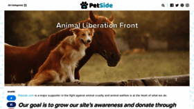 What Animalliberationfront.com website looked like in 2020 (3 years ago)