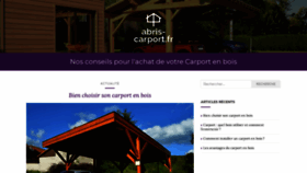What Abris-carport.fr website looked like in 2020 (3 years ago)