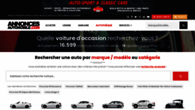 What Annonces-automobiles.fr website looked like in 2020 (3 years ago)