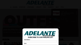 What Adelantemagazine.com website looked like in 2020 (3 years ago)