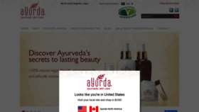 What Ayurda.com website looked like in 2020 (3 years ago)