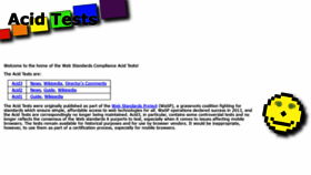What Acidtests.org website looked like in 2020 (3 years ago)