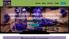 What Aromaessenceinstitute.com website looked like in 2020 (3 years ago)