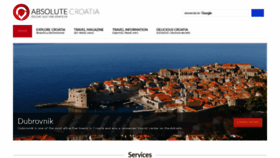 What Absolute-croatia.com website looked like in 2020 (3 years ago)