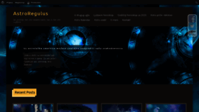 What Astroregulus.com website looked like in 2020 (3 years ago)
