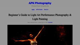 What Apnphotographyschool.com website looked like in 2020 (3 years ago)