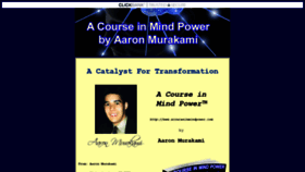 What Acourseinmindpower.com website looked like in 2020 (3 years ago)