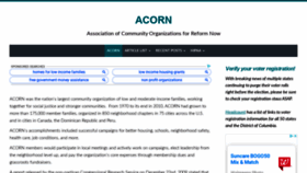 What Acorn.org website looked like in 2020 (3 years ago)