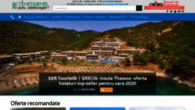 What Activetravel.ro website looked like in 2020 (5 years ago)