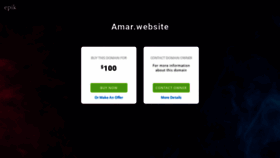 What Amar.website website looked like in 2020 (3 years ago)