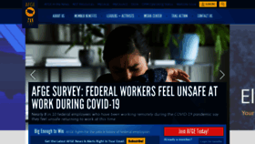 What Afge.org website looked like in 2020 (5 years ago)