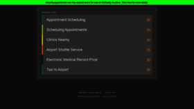 What Airportbyappointment.com website looked like in 2020 (3 years ago)