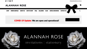 What Alannahrose.com.au website looked like in 2020 (3 years ago)