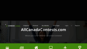 What Allcanadacontests.com website looked like in 2020 (3 years ago)