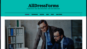 What Alldressforms.com website looked like in 2020 (3 years ago)