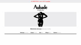 What Aubade.com website looked like in 2020 (3 years ago)