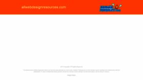 What Allwebdesignresources.com website looked like in 2020 (3 years ago)