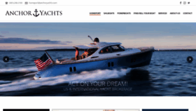 What Anchoryachts.com website looked like in 2020 (3 years ago)