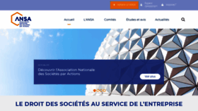 What Ansa.fr website looked like in 2020 (3 years ago)