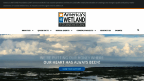 What Americaswetland.com website looked like in 2020 (3 years ago)