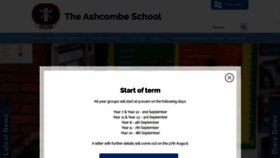 What Ashcombe.surrey.sch.uk website looked like in 2020 (3 years ago)