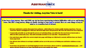 What Assyrianvoice.net website looked like in 2020 (3 years ago)