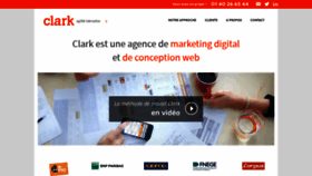 What Agence-clark.com website looked like in 2020 (3 years ago)